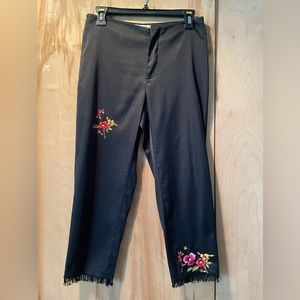 Vintage late 1990s Mandalay satin cropped pants